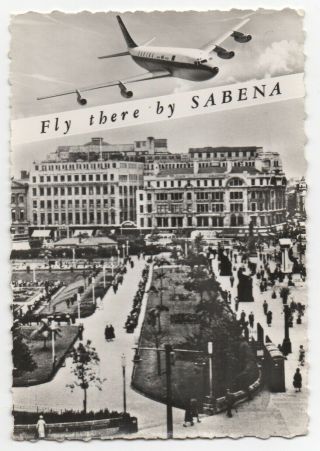 Arline Issue Postcard - Sabena B707 Manchester