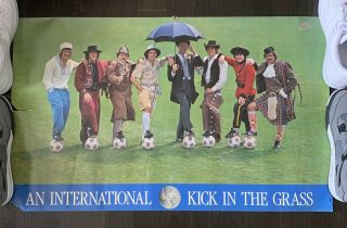 Rare Vintage Nike ‘an International Kick In The Grass’ Soccer Poster