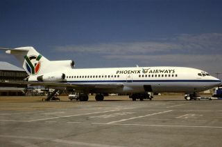 35mm Colour Slide Of Phoenix Airways Boeing 727 - 23 Zs - Nmy