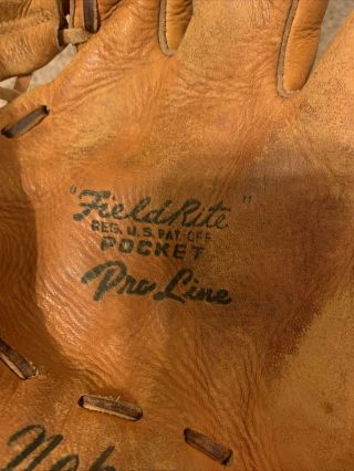 Chico Carrasquel Nokona CC3 Field Rite Pro Line Right Handed Baseball Glove RARE 3