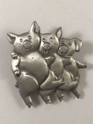 Vintage Mali 3 Little Pigs Pin