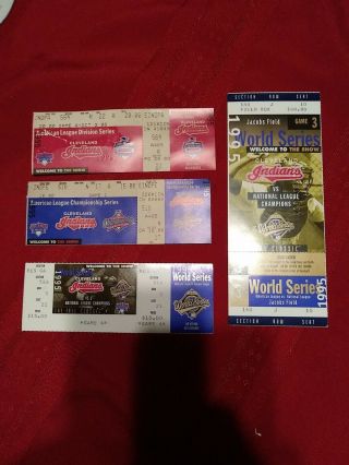 1995 World Series Memorabilia Atlanta Braves Cleveland Indians Game 4 Ticket