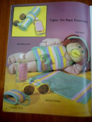VINTAGE 1985 CABBAGE PATCH KIDS BOOK CROCHETED FUNWEAR 20 OUTFITS PATTERNS 3