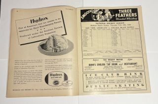1935 - 1936 National Hockey League Official Program Book 3