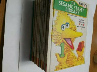 Vintage Complete Set The Sesame Street Library Books Volume 1 - 15 Hardcover Read
