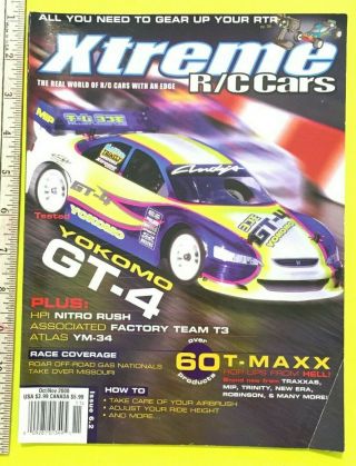 Xtreme R/c Cars Oct / Nov 2000 Issue 6.  2 Nitro Rush Team T3 Atlas Ym - 34