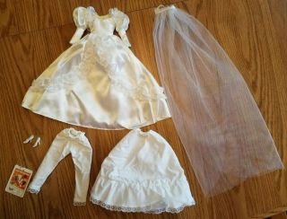Vintage Gone With The Wind Gwtw Scarlett O’hara World Doll - Wedding Outfit Only