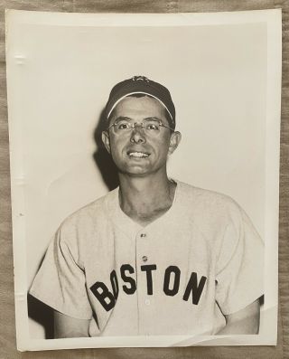 Vintage Late 1940s - Early 1950s Boston Red Sox Press Photo - Dom Dimaggio