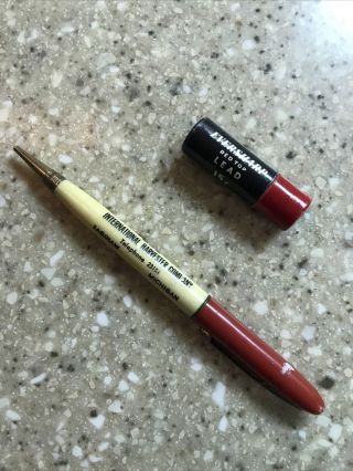 Vintage Mechanical Pencil International Harvester Saginaw Michigan And Lead