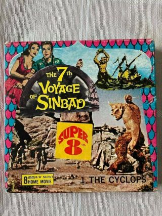 Vintage The 7th Voyage Of Sinbad 1 Cyclops 8mm Film