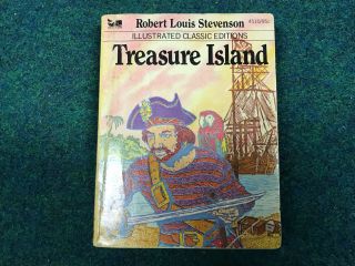 Vtg “treasure Island” By R.  L.  Stevenson Illustrated Classics Editions Paperback
