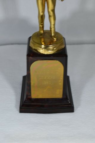 Rare 1950 Vintage Lawrence WOMEN ' S BASKETBALL Trophy - Art Deco - 9 1/2 Inches - OHIO 3