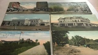 6 Vintage Postcards Of White Plains,  Ny,  Posted 1913 - 1917