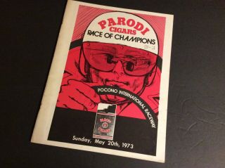 1973 Parodi Cigars Race Of Champions Pocono International Raceway Program
