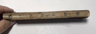 Vintage Oxwall Wooden Folding Ruler 6 Ft (72 