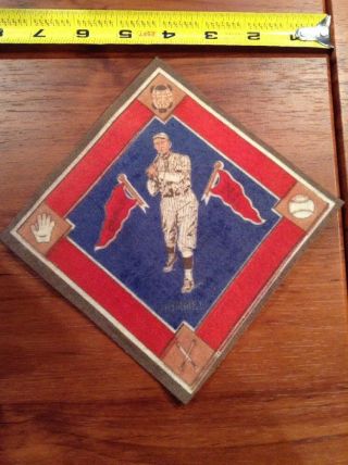 1914 B18 Baseball Tobacco Blanket John Hummel Brooklyn Dodgers Blue Infield