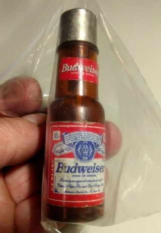 Vintage Collectible Budweiser Bottle Advertising Lighter - - Not - Pre - Own