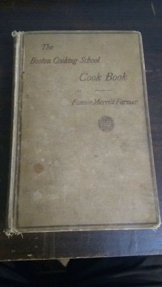 The Boston Cooking School Book 1926 Fannie Merritt Farmer Vintage