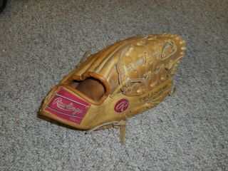 Vintage Rawlings Gj90 Reggie Jackson Leather Youth Baseball Glove 10.  5 " Rh
