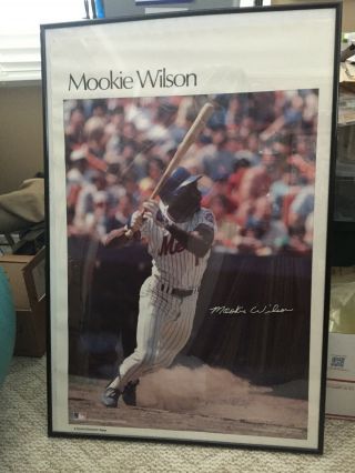 Mookie Wilson 86 Mets Sports Illustrated Poster (frame Not)
