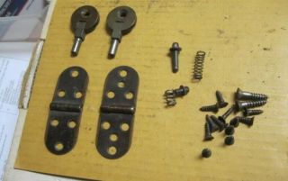 Vintage Singer Sewing Machine Head & Lid Hinges W/screws,  Springs & Pins.  @