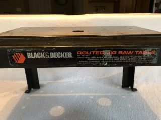 Vintage 1983 Black & Decker Router Jigsaw Table Model 76 - 401 Pre - Owned 2