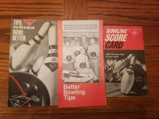 Dick Weber Amf Bowling Tips Bowling Scorecard Vintage