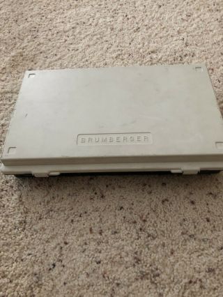 Vintage Brumberger 35mm Slide Case Vgc Holds 150 Slides