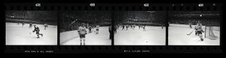 Wha - Quebec Nordiques Vs Chicago Cougars - 35mm B&w 4 - Negative Strip