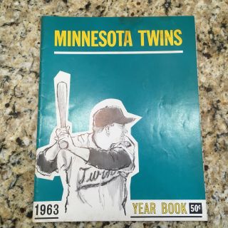 1963 Minnesota Twins Yearbook - Harmon Killebrew Jim Kaat Bob Allison