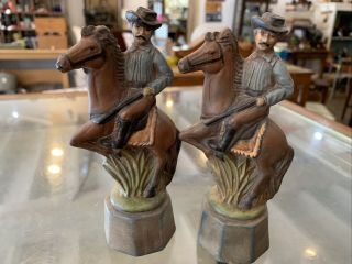 Vintage Atlantic Ceramic Mold Chess Set “Western” Ranch Knights 2