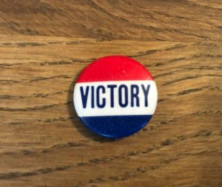 Vintage Victory Button Pinback St.  Louis Button Company