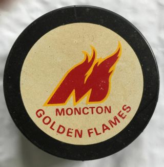 Ahl Moncton Golden Flames 1984 - 87 Red Logo