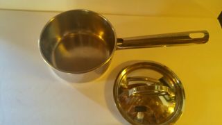 Vintage Royalty Tools Of The Trade Stainless Steel 5.  5 Inch Pot/Lid JM Macy ' s 2