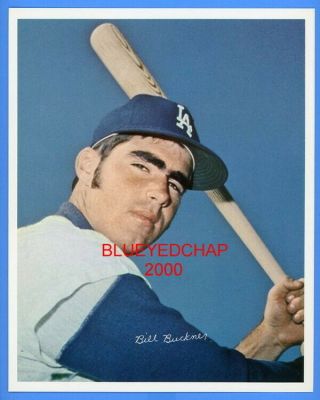 1969 Bill Buckner Los Angeles Dodgers Team Issued 8 X 10 Photo