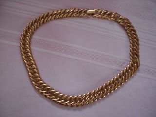 Vintage Napier Gold Link Necklace Pat 4774743 From The 1980 