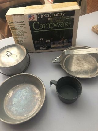 Open Country Vintage 5 Piece Campware Mess Kit Complete