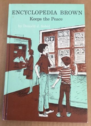 Encyclopedia Brown Keeps The Peace Vintage Hardcover Donald Sobel 1969 Nelson
