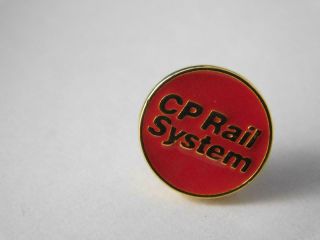 Cp Rail System Canadian Pacific Railway Toronto Red Logo Sign Hat Pin Train