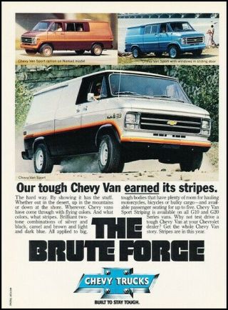 1979 Chevrolet Nomad Sport Van Advertisement Print Art Car Ad K113