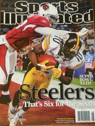 Sports Illustrated February 9,  2009 Pittsburgh Steelers Bowl Xliii Nl