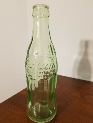 Vintage Coca Cola Coke Greenwood South Carolina 6 Oz Glass Soda Pop Bottle