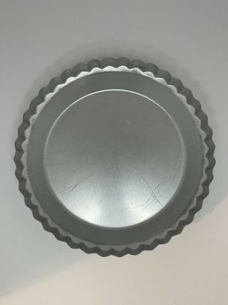Vintage Wear - Ever Fluted Aluminum Pie Pan Tin Plate 2865 Metal Usa