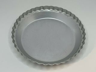 Vintage WEAR - EVER Fluted Aluminum PIE PAN Tin Plate 2865 Metal USA 2