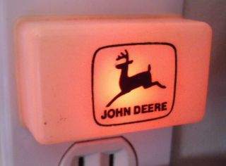 Vintage John Deere Tractor,  Deer Night Light