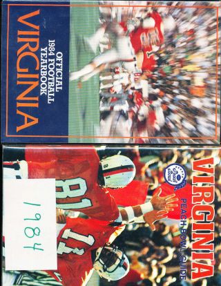 1984 Virginia Peach Bowl Football Press Media Guide (only Listed)