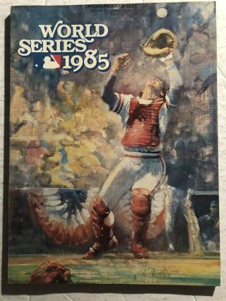 1985 World Series St Louis Cardinals Vs Kansas City Royals 100,  Page Program