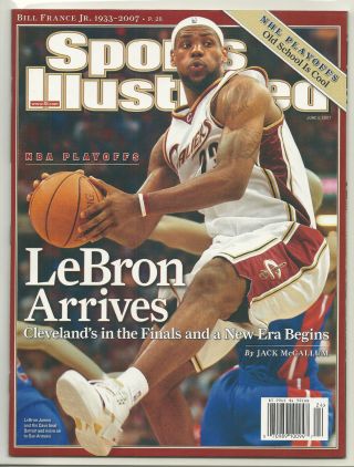 Lebron James Sports Illustrated June 11,  2007 No Label,