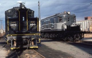 Nyc York Central Railroad Train Locomotive 278 Colonie Ny 1984 Photo Slide 3