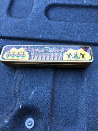 Vintage Opera Harmonica With Case Made In West Germany Us - Zone Very Good Cond.